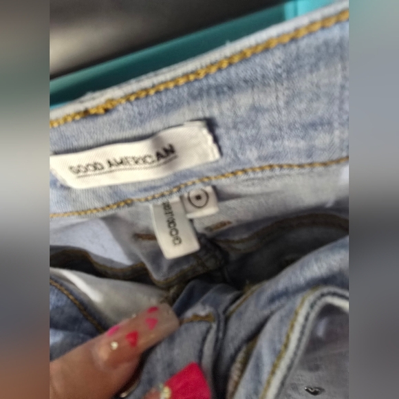 🍁🍂RARE Good American heart studded skinny jeans size 18 - Picture 4 of 5